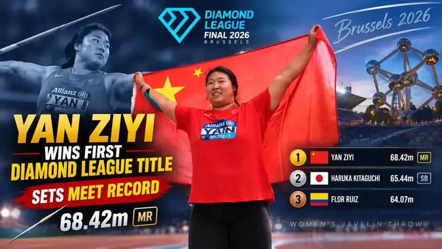2026 Diamond League Final (Brussels) : Women’s Javelin Throw Results and Standings