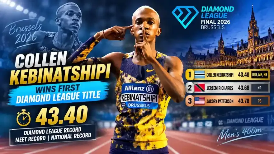 2026 Diamond League Final: Men’s 400m Results and Records