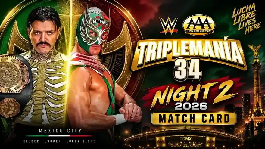 TripleMania 2026 Night 2 Match Card: Dominik Mysterio vs El Grande Americano