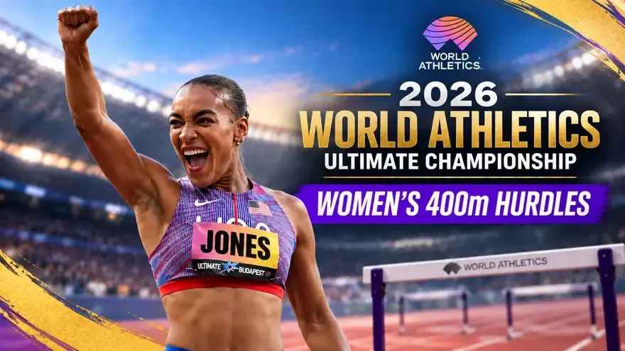 Jasmine Jones Wins Women's 400m Hurdles Title at 2026 World Athletics Ultimate Championship