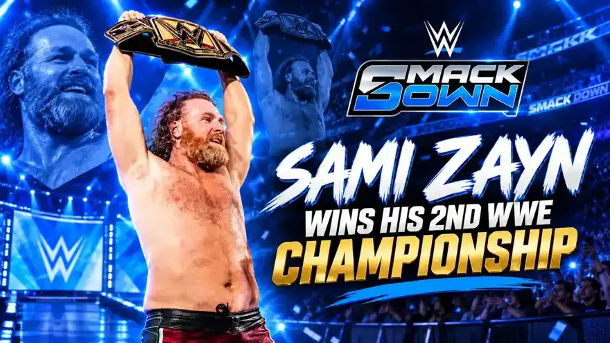 Sami Zayn Wins His 2nd WWE Championship on SmackDown