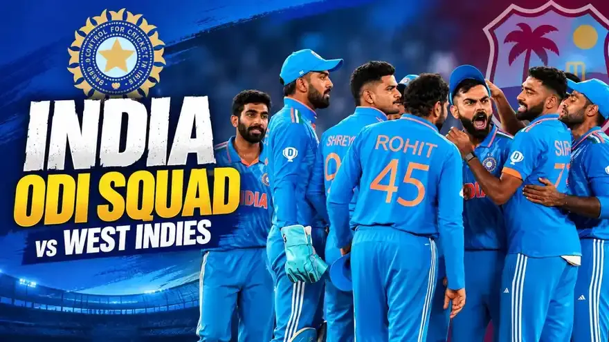 India ODI Squad for West Indies Series 2026: Full Team List