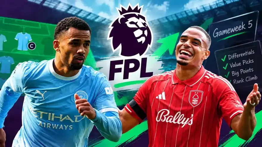 5 Best FPL Differentials for Gameweek 5, Premier League 2026-27
