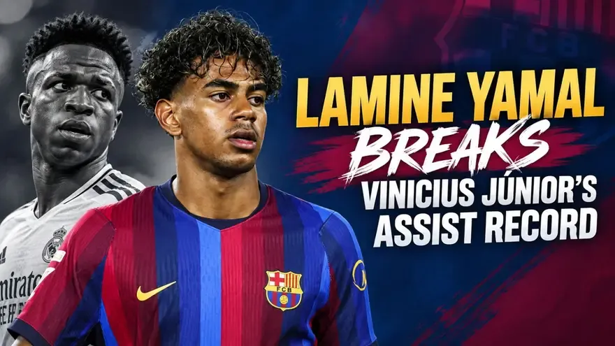 Vinicius Júnior's Historic La Liga Record Broken by Lamine Yamal After Barcelona-Sevilla Game