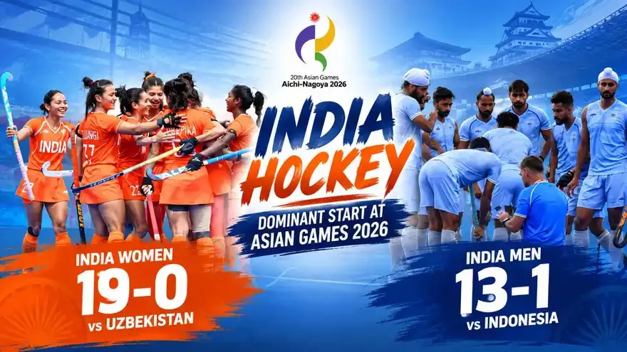 Asian Games 2026 Hockey: India Women Thrash Uzbekistan 19-0, Men Beat Indonesia 13-1
