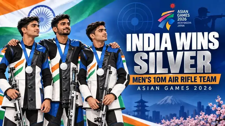 Asian Games 2026: India Wins Silver in Men’s 10m Air Rifle Team Event