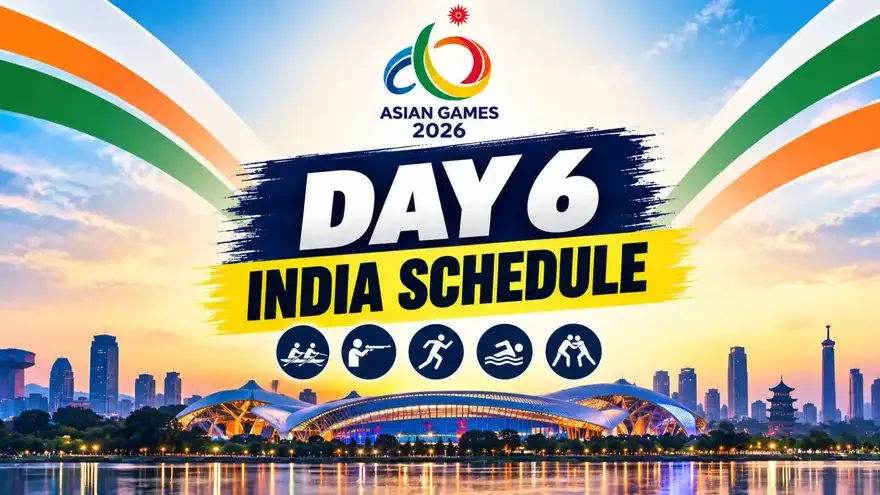 Asian Games 2026 India Schedule Today (24 September): Day 6 Fixtures, Medal Events & Timings