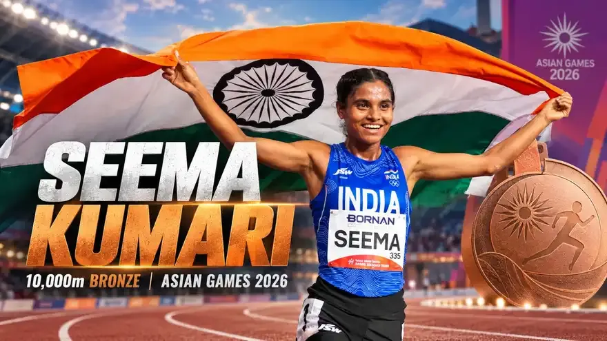 Seema Kumari Ends India’s 16-Year Wait for Asian Games 10,000m Medal