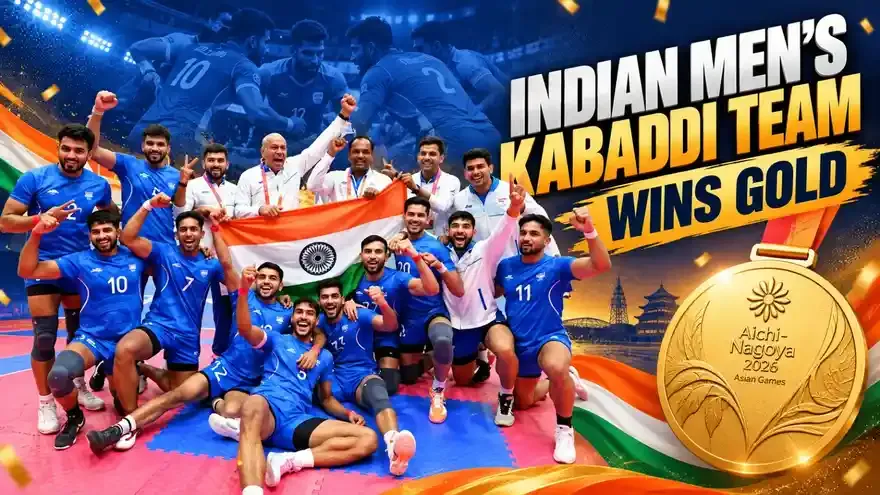 Asian Games 2026: Indian Men's Kabaddi Team Wins 9th Asian Games Gold