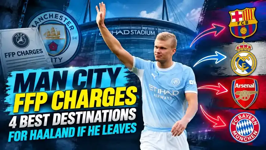 Man City FFP Charges: 4 Best Destinations for Haaland if He Leaves