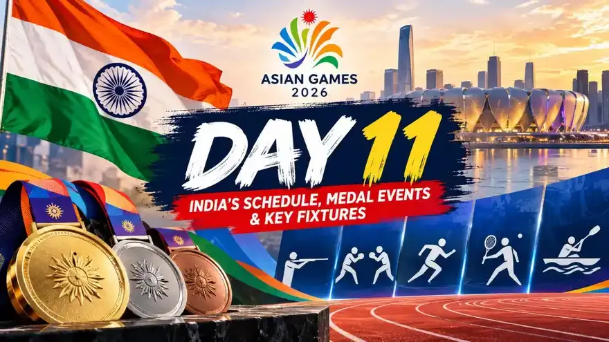 Asian Games 2026 India Schedule Today (29 September): Day 11 Fixtures, Medal Events & Timings