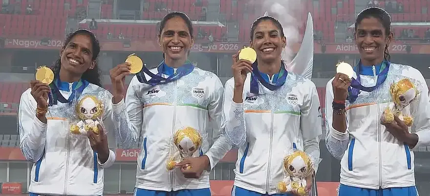 Asian Games 2026: Indian Women's 4x400m Relay Team Brings 6th Gold Medal For Nation