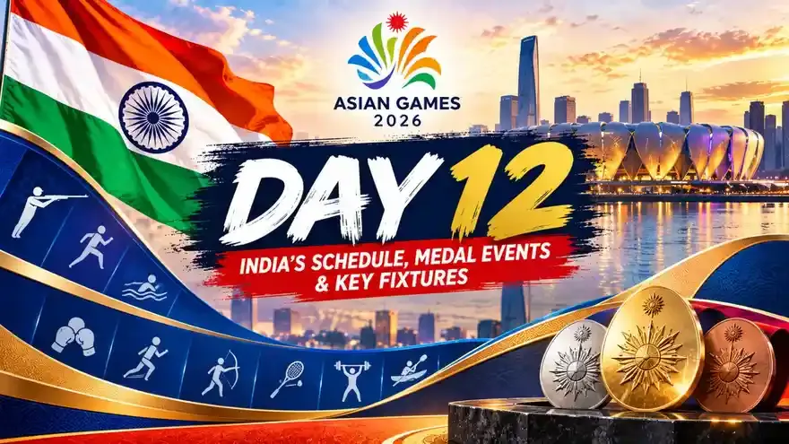 Asian Games 2026 India Schedule Today (30 September): Day 12 Fixtures, Medal Events & Timings