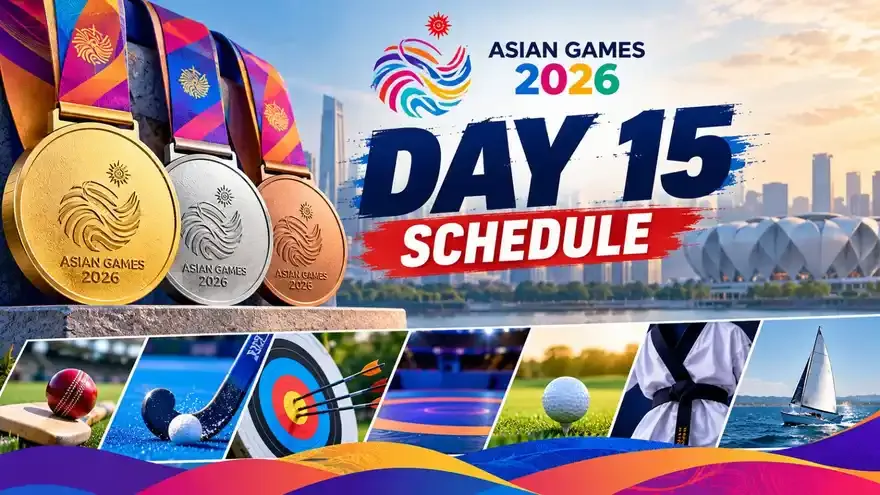 Asian Games 2026 India Schedule Today (3 October): Day 15 Fixtures, Medal Events & Timings