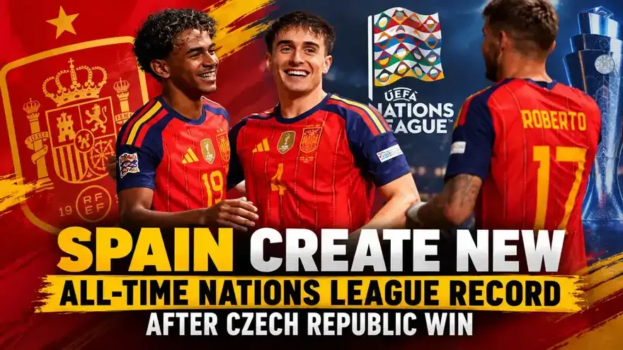 Spain Create New All-Time Nations League Record After Czech Republic Win
