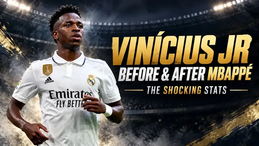The Shocking Stats of Vinicius Jr Before and After Mbappe Joined Real Madrid