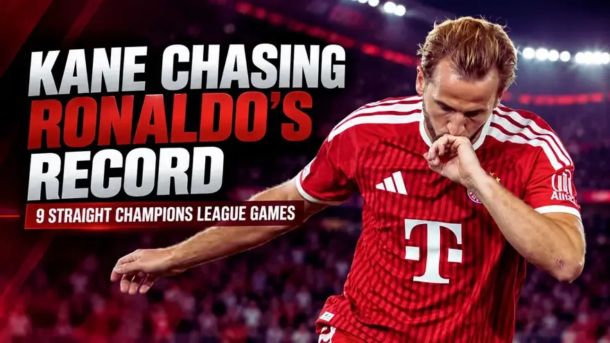 Harry Kane Closes in on Cristiano Ronaldo’s Champions League Record