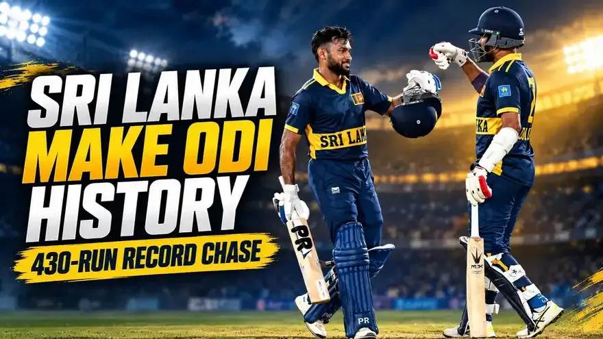 Sri Lanka Create ODI History With 2nd-Highest Successful Chase