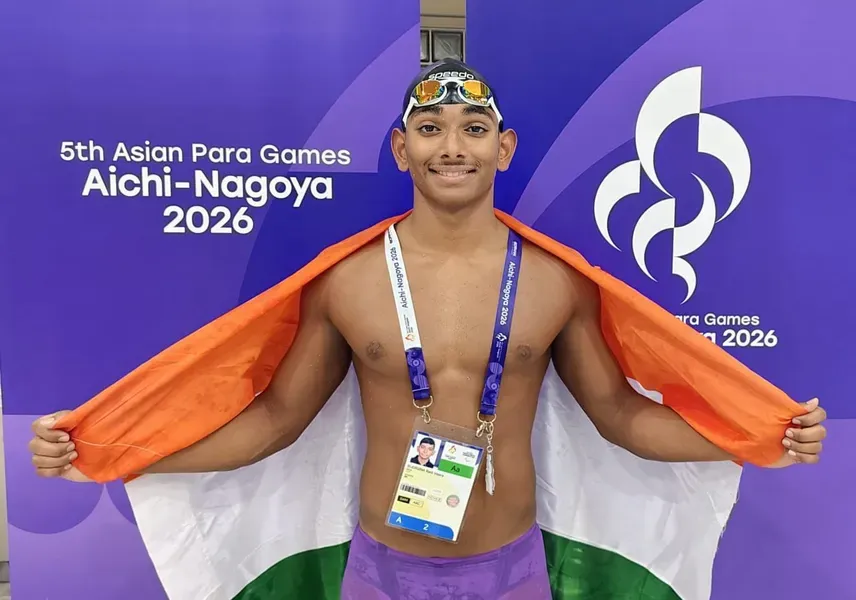 Asian Para Games 2026: Para Swimmer Ravi Budigina Wins Three Medals