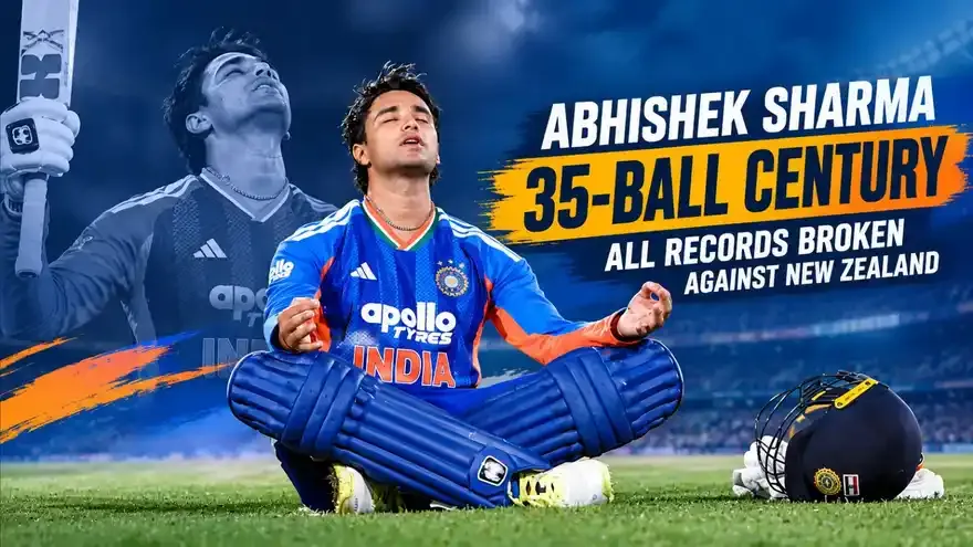 New Zealand vs India, 3rd T20I 2026: Abhishek Sharma Record-Breaking Stormy Century Secures Away Series For India